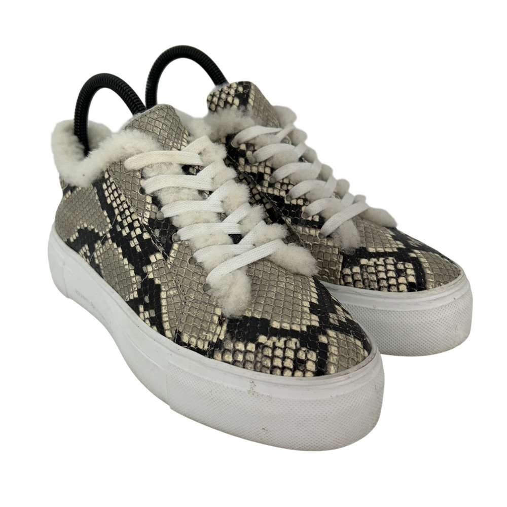 Kennel &‎ Schmenger Shoes Womens Size 6 Snake Print Fur Sneakers Luxury 220 340
